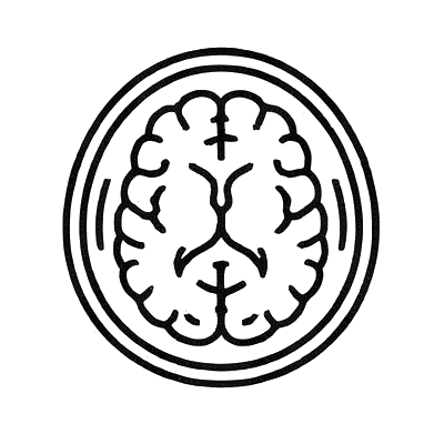 Brain Scan MRI Analysis Icon