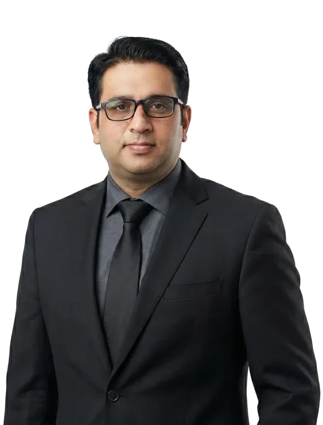 Professional portrait of Dr. Ahsan Tariq Dogar, top rated consultant neuro-psychiatrist at Amaim Brain Care in Faisalabad, Pakistan