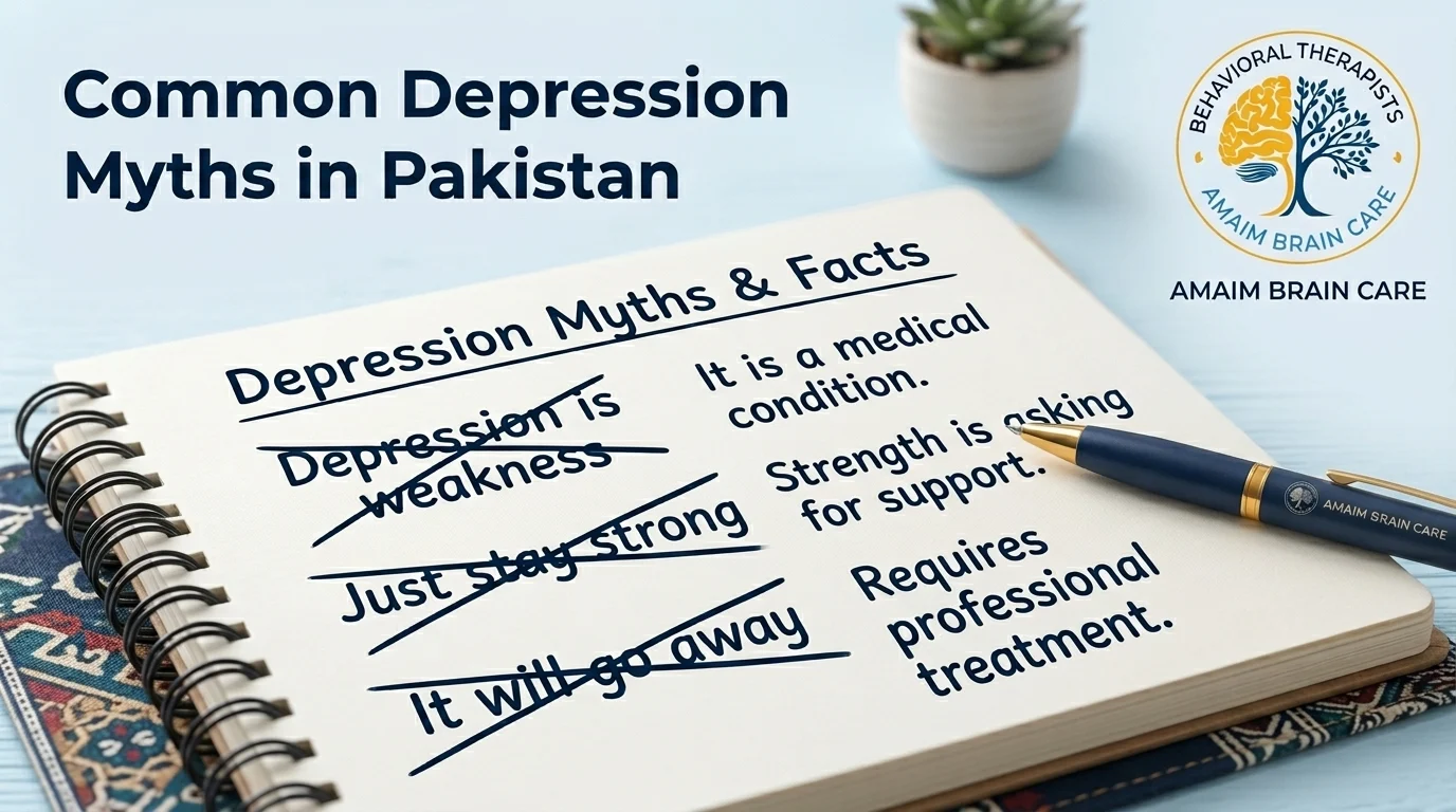 Common depression myths in Pakistan explained - Amaim Brain Care Faisalabad