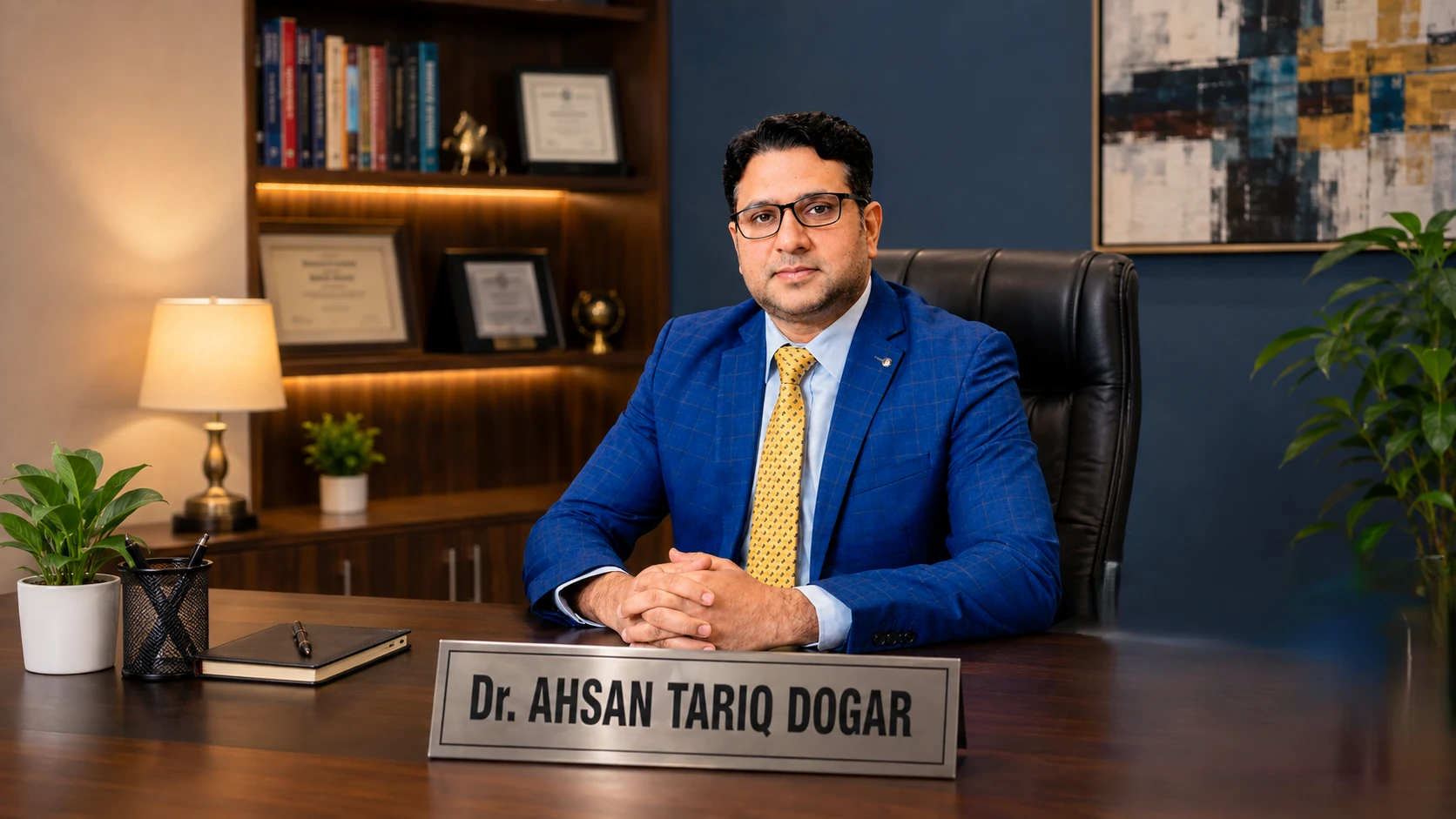 Dr. Ahsan Tariq Dogar Consultant Neuropsychiatrist at Amaim Brain Care Faisalabad executive office