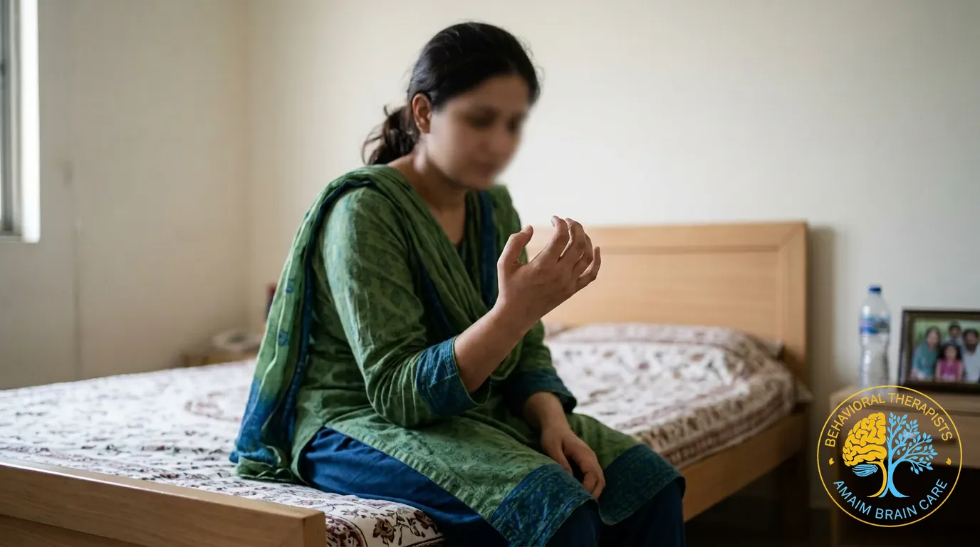 Functional Movement Disorder Psychogenic Weakness Examining Hand - Amaim Brain Care, Faisalabad, Pakistan